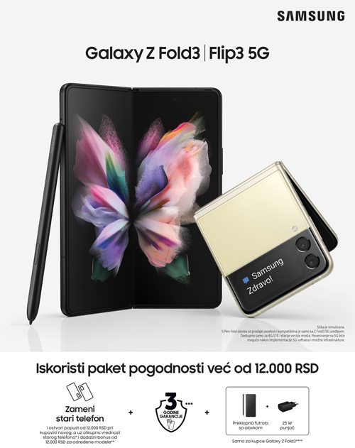 Samsung Galaxy Z Fold3 i Z Flip3