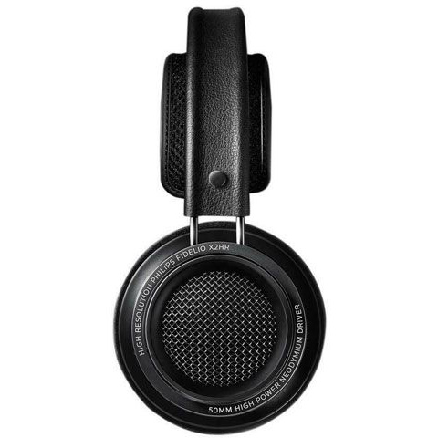 Philips Audio X2HR/00 Fidelio Hoofdtelefoon, Over-Ear, High Resolution Audio, Deluxe-Schuimrubberen Oorkussens, Kabelclip, 50 mm Neodymium-Driver, Zwart